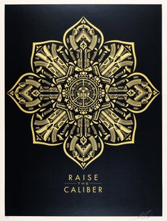 Raise The Caiber - Shepard Fairey Obey Contemporary Print