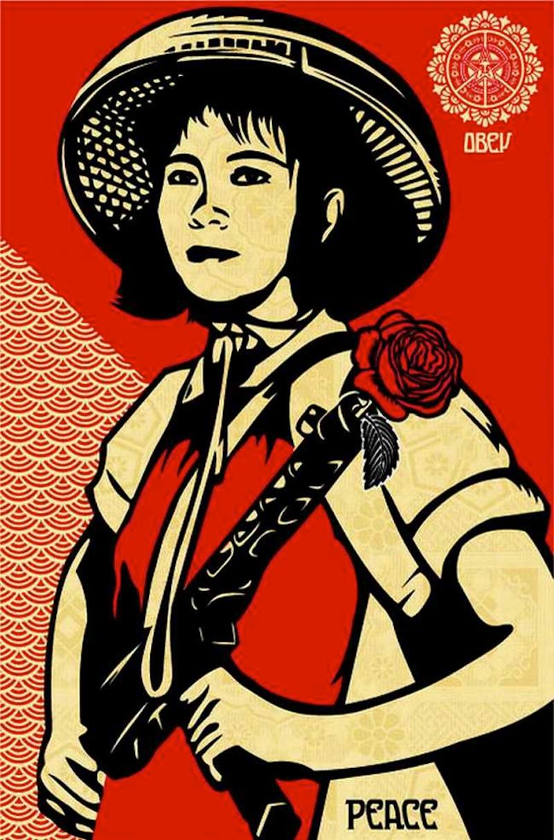 Revolution Woman  - Print by Shepard Fairey