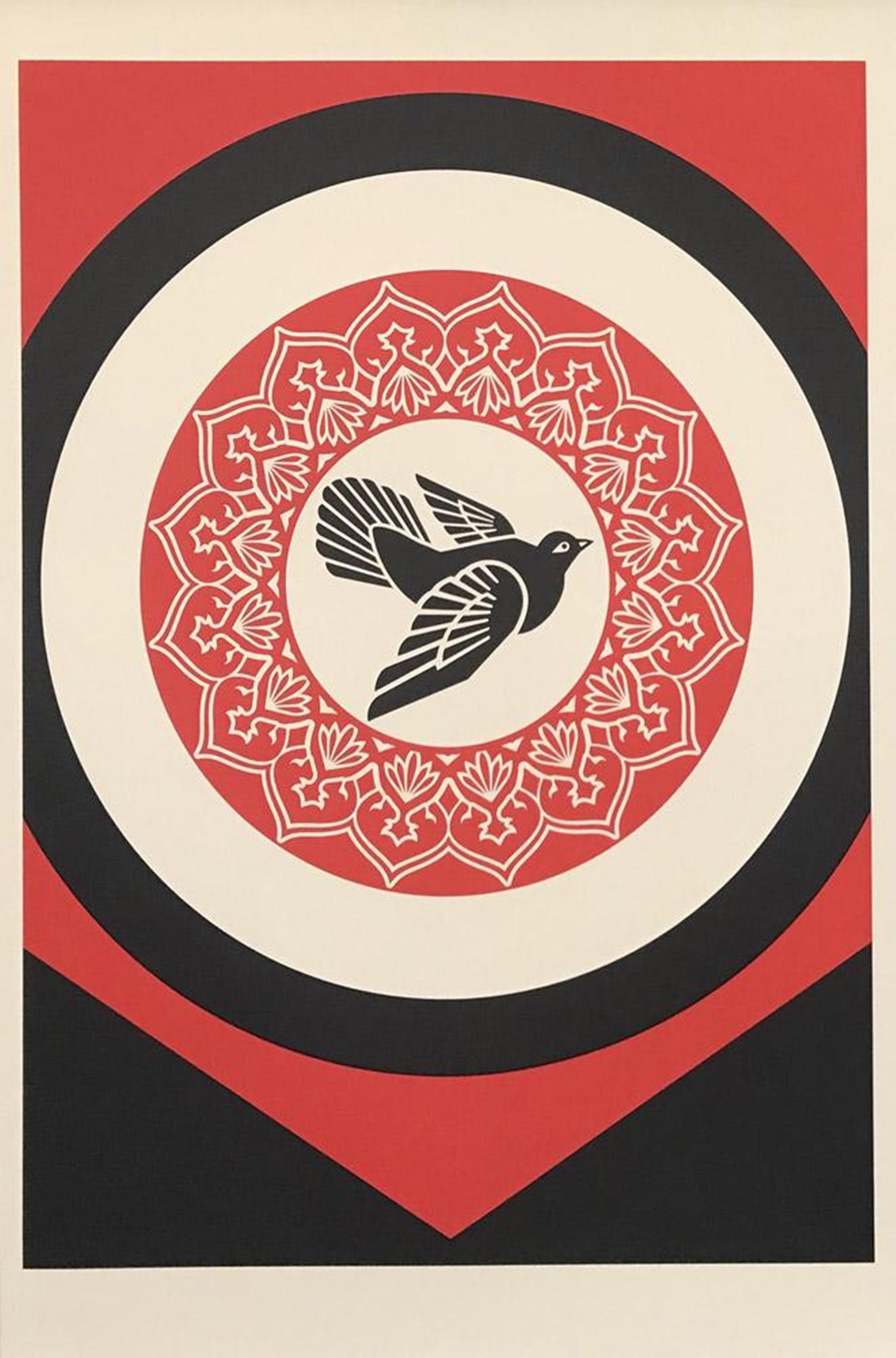 Shepard Fairey Still-Life Print - Rise from the Ashes (Black)