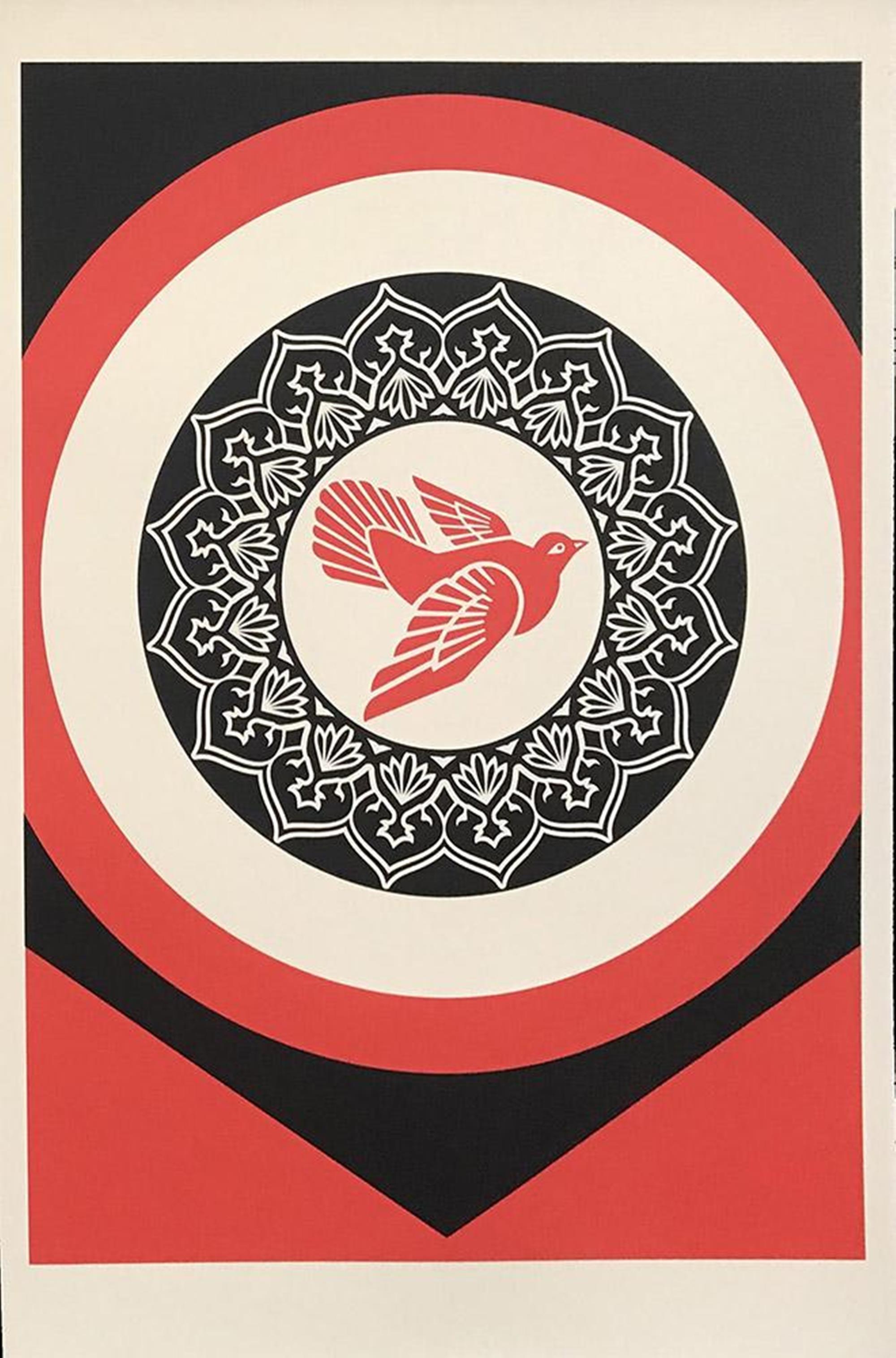 Rise from the Ashes (Red) - Print by Shepard Fairey