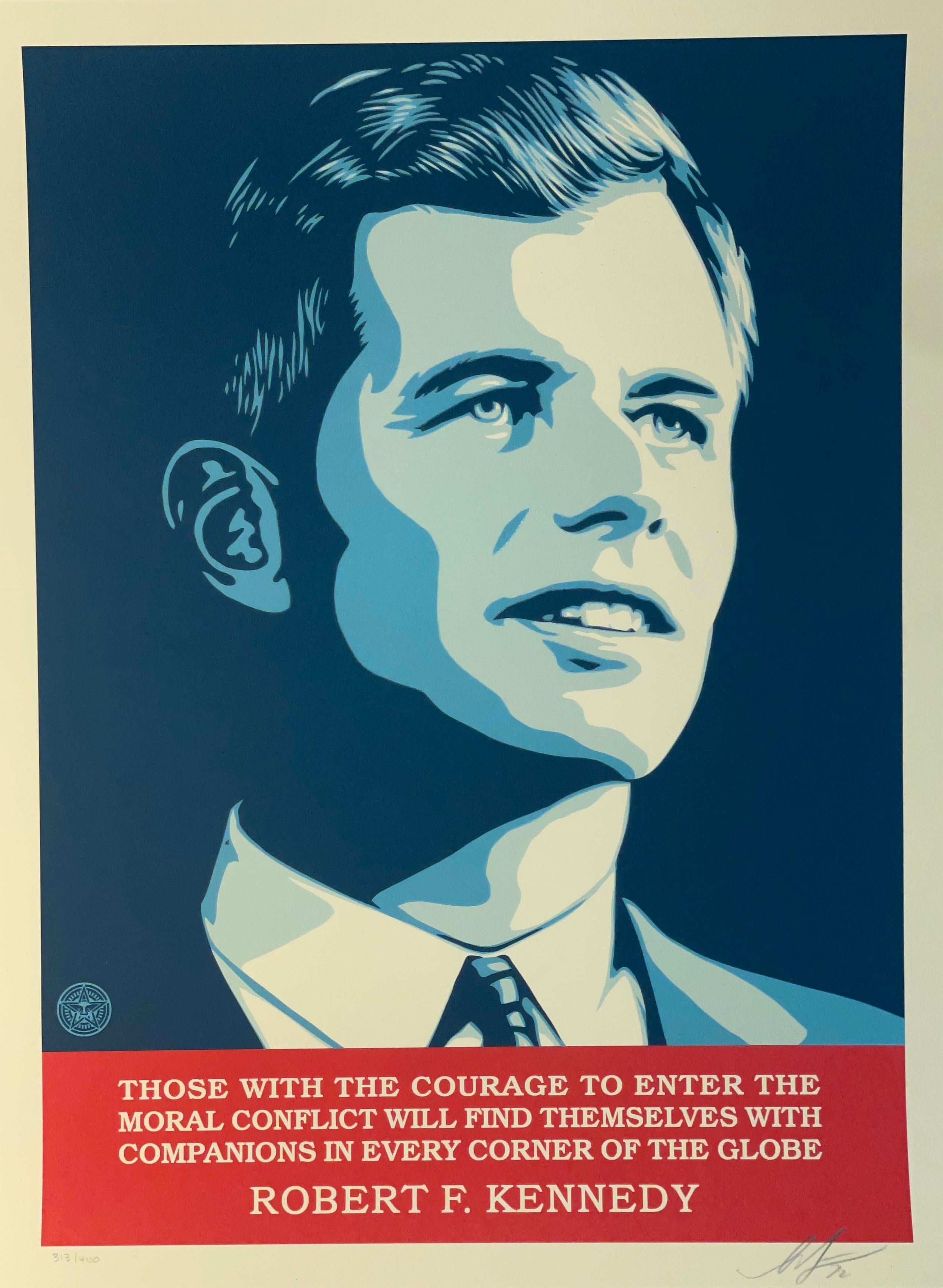 Robert F. Kennedy Siebdruck von Shepard Fairey Zeitgenössische Kunst Politik im Angebot 4