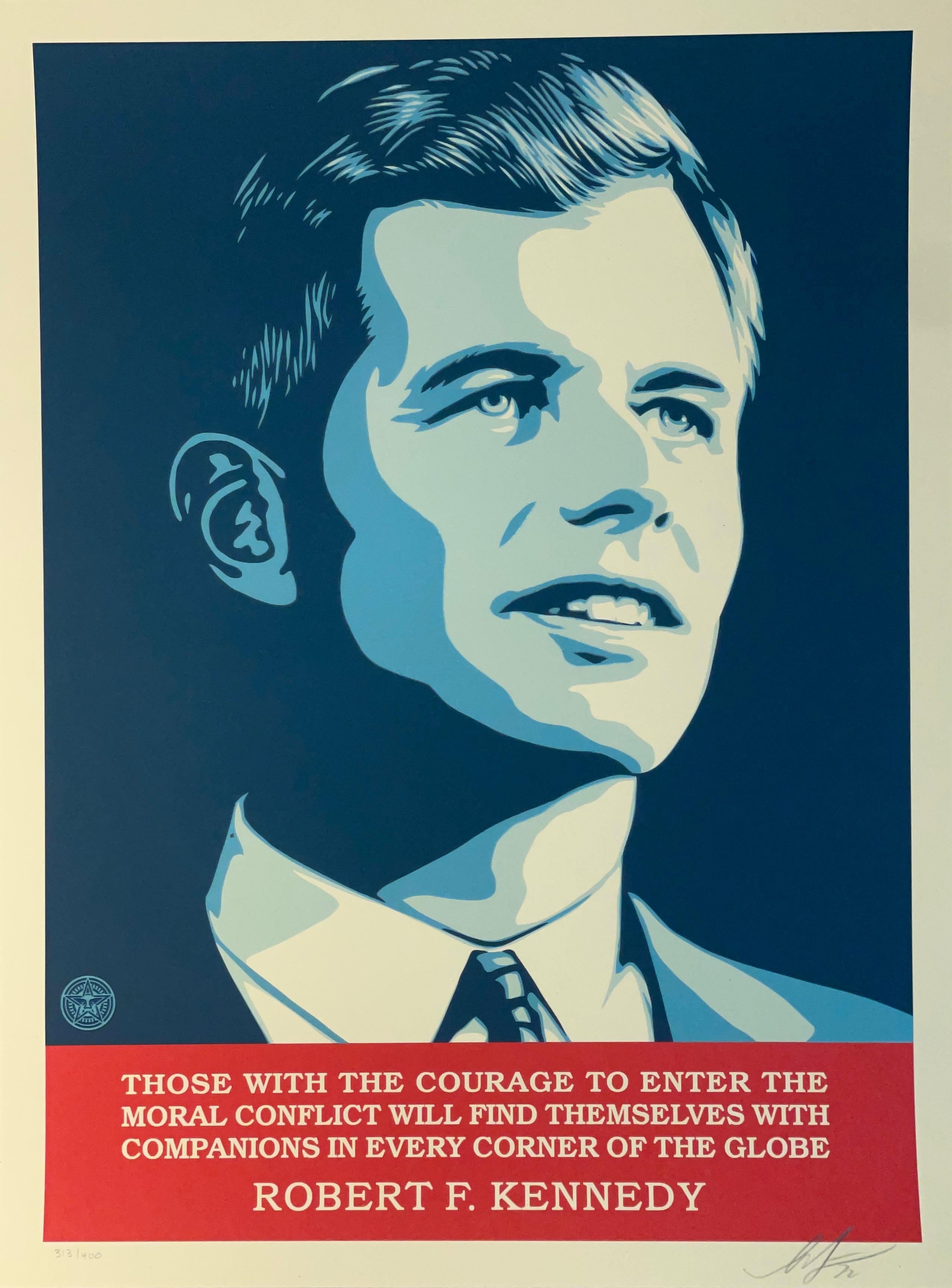 Robert F. Kennedy Serigrafia di Shepard Fairey Arte contemporanea Politica in vendita 5