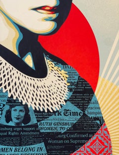 Ruth Bader Ginsburg "A Champion of Justice" Shepard Fairey Roe VS. Wade