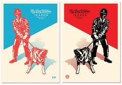 Sadistic Dog Walker (Diptych, Police Brutality, MESSAGE FOR PRICE)