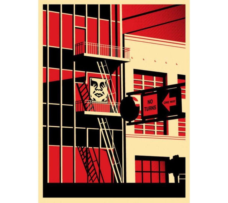 SF Fire Escape - Print by Shepard Fairey