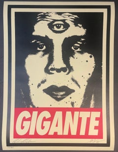 Sheapard Fairey X Isaac Pelayo Gigante Fine Art Screenprint Contemporary Street
