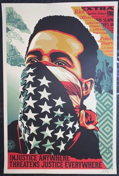 Shepard Fairey American Rage Black Lives Matter Screenprint Contemporary Street