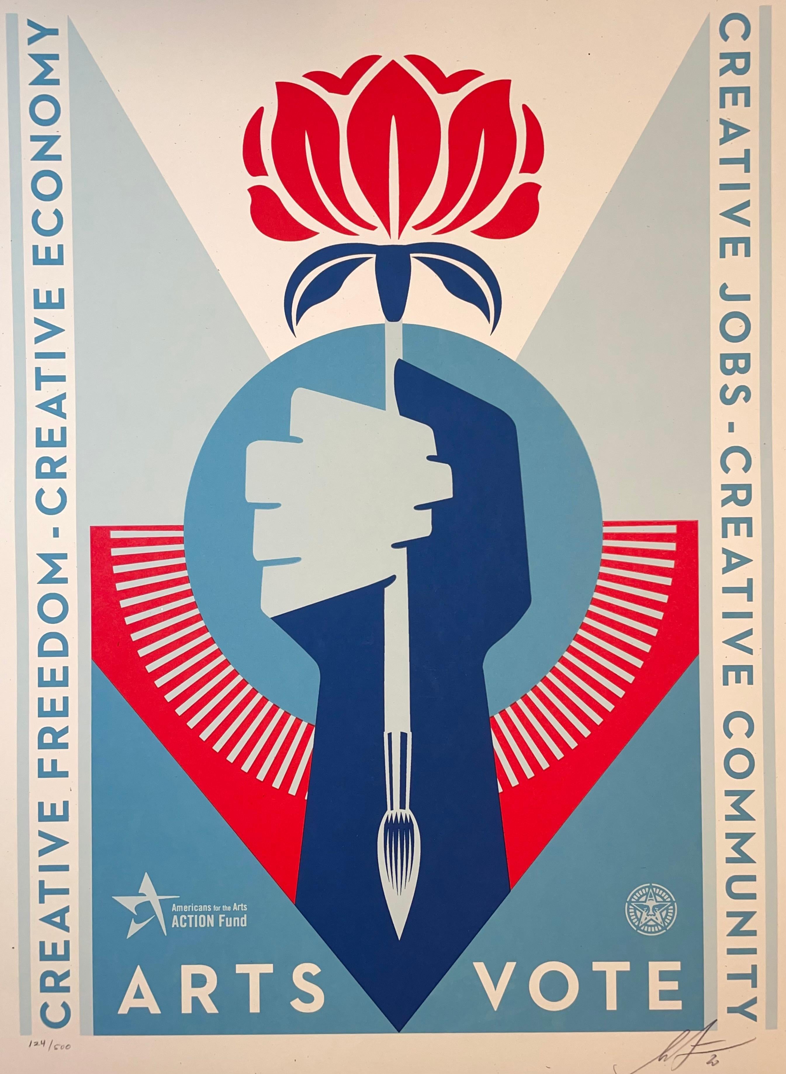 Shepard Fairey Arts Action Fund's Siebdruck 