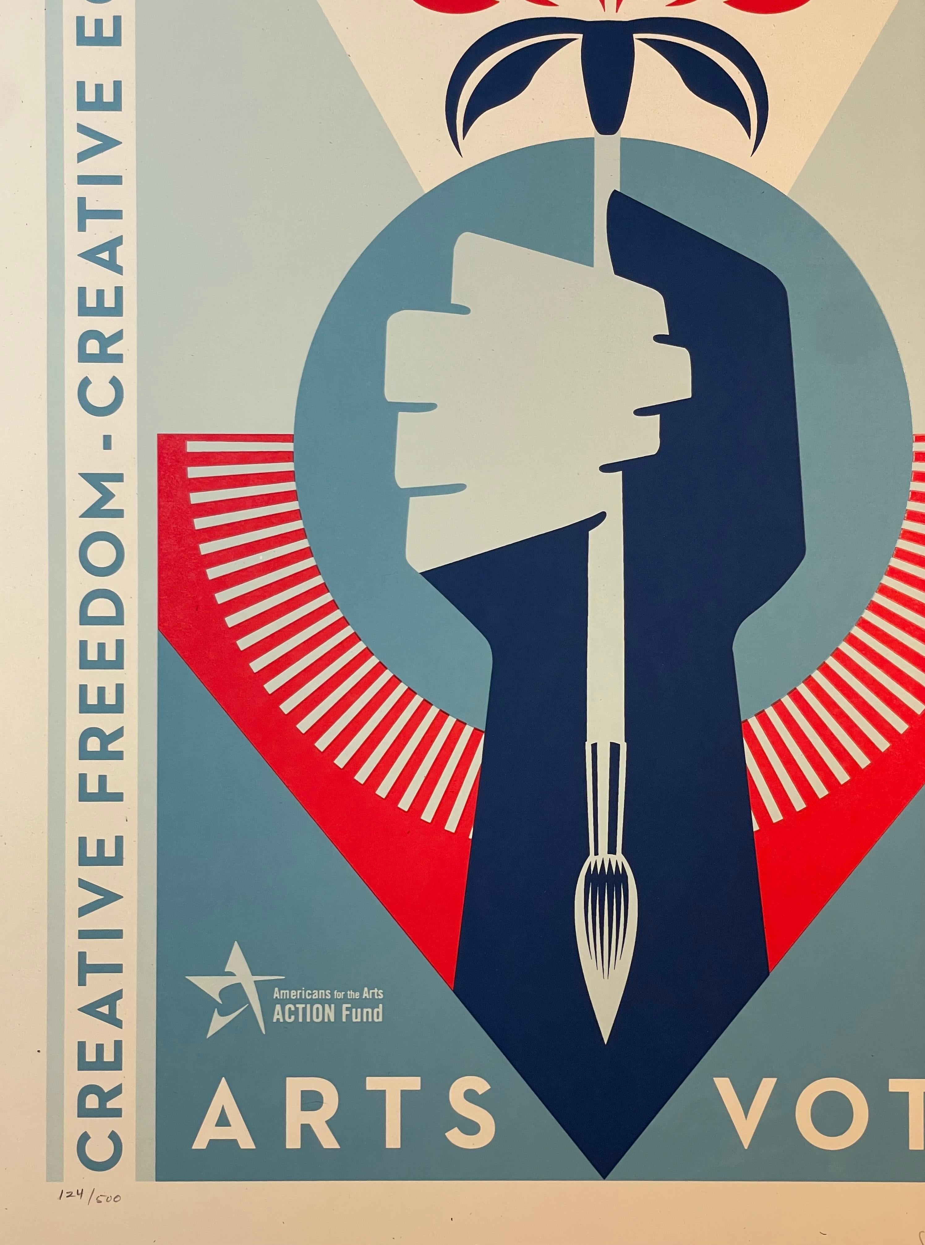 Shepard Fairey Arts Action Fund’s Screenprint 