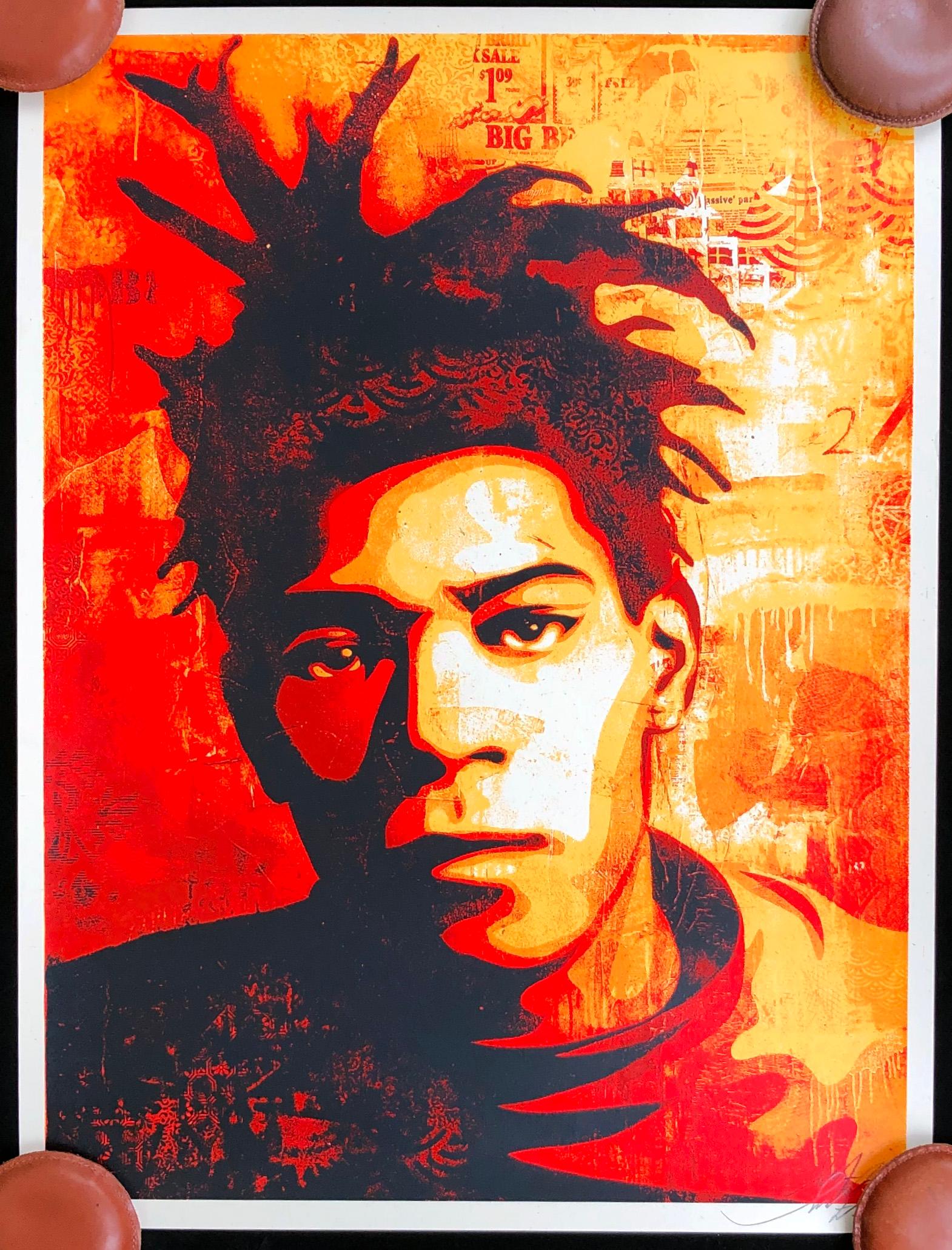 Shepard Fairey Basquiat screenprint (Basquiat Shepard Fairey) For Sale 1