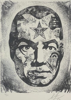 Shepard Fairey Big Brother Is Watching Letterpress Print Contemporary Street Art