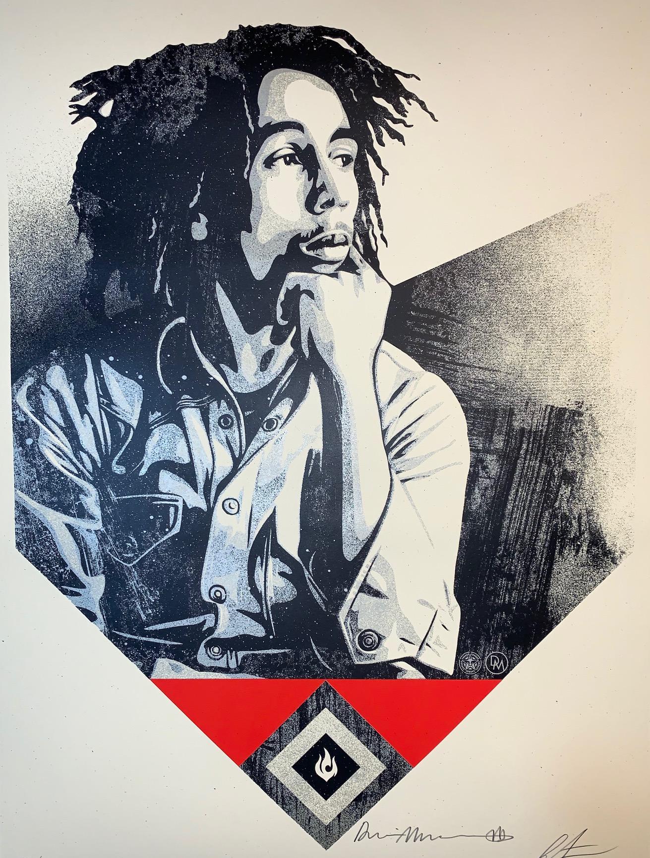 Shepard Fairey Bob Marley X Shepard Fairey Print To Catch A Fire Dennis Morris  im Angebot 2