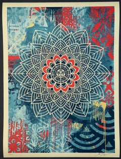 Shepard Fairey "Chaos Mandala 2" Fine Art Screenprint Contemporary Street Art