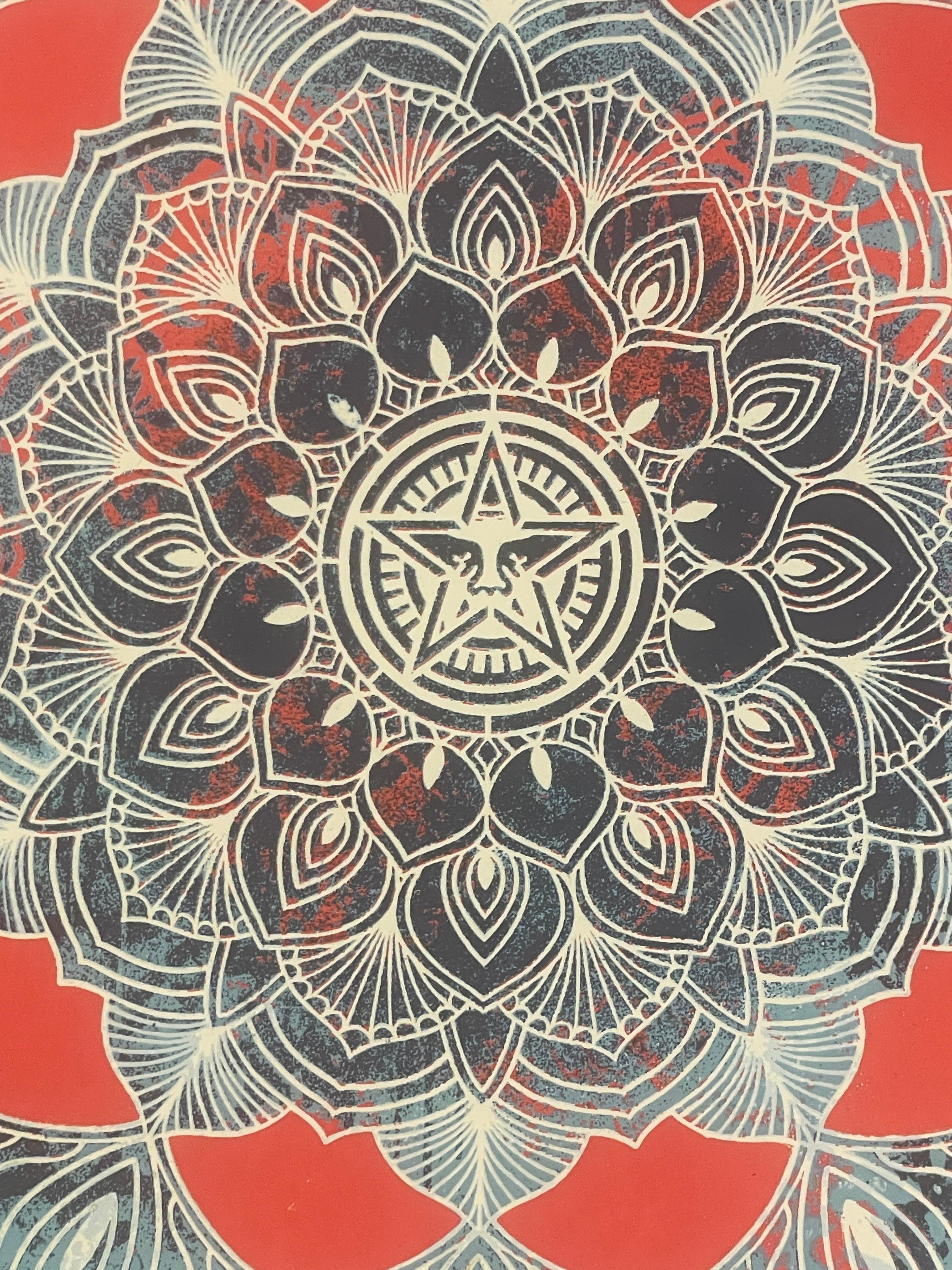 Shepard Fairey Chaos Mandala Serigrafia d'arte Street Contemporary Art in vendita 3