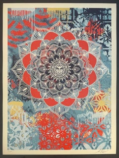 Shepard Fairey Mandala del Caos Serigrafía Arte Contemporáneo Callejero