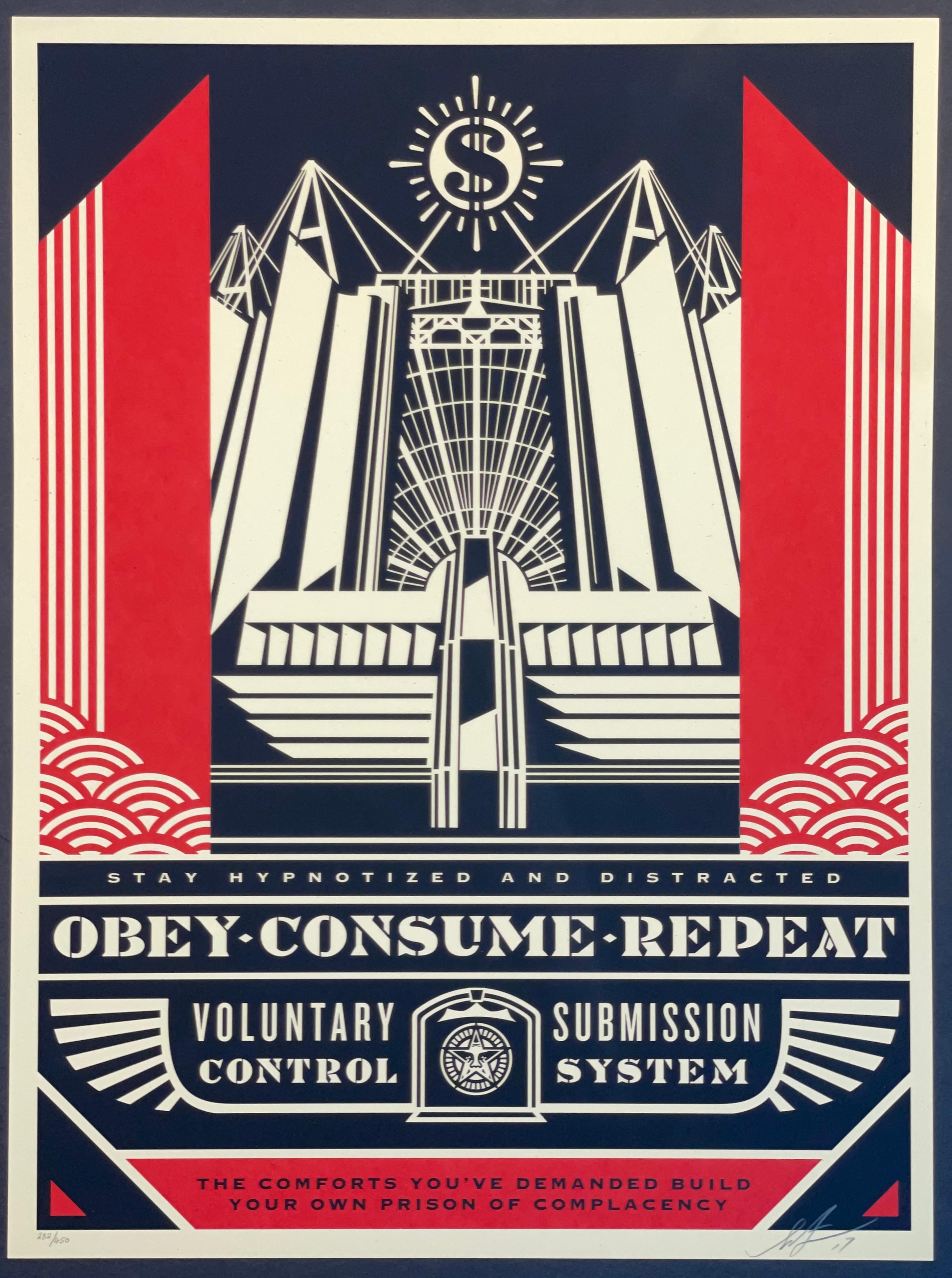 Shepard Fairey "Church's Consumption" Serigrafia d'arte contemporanea Street