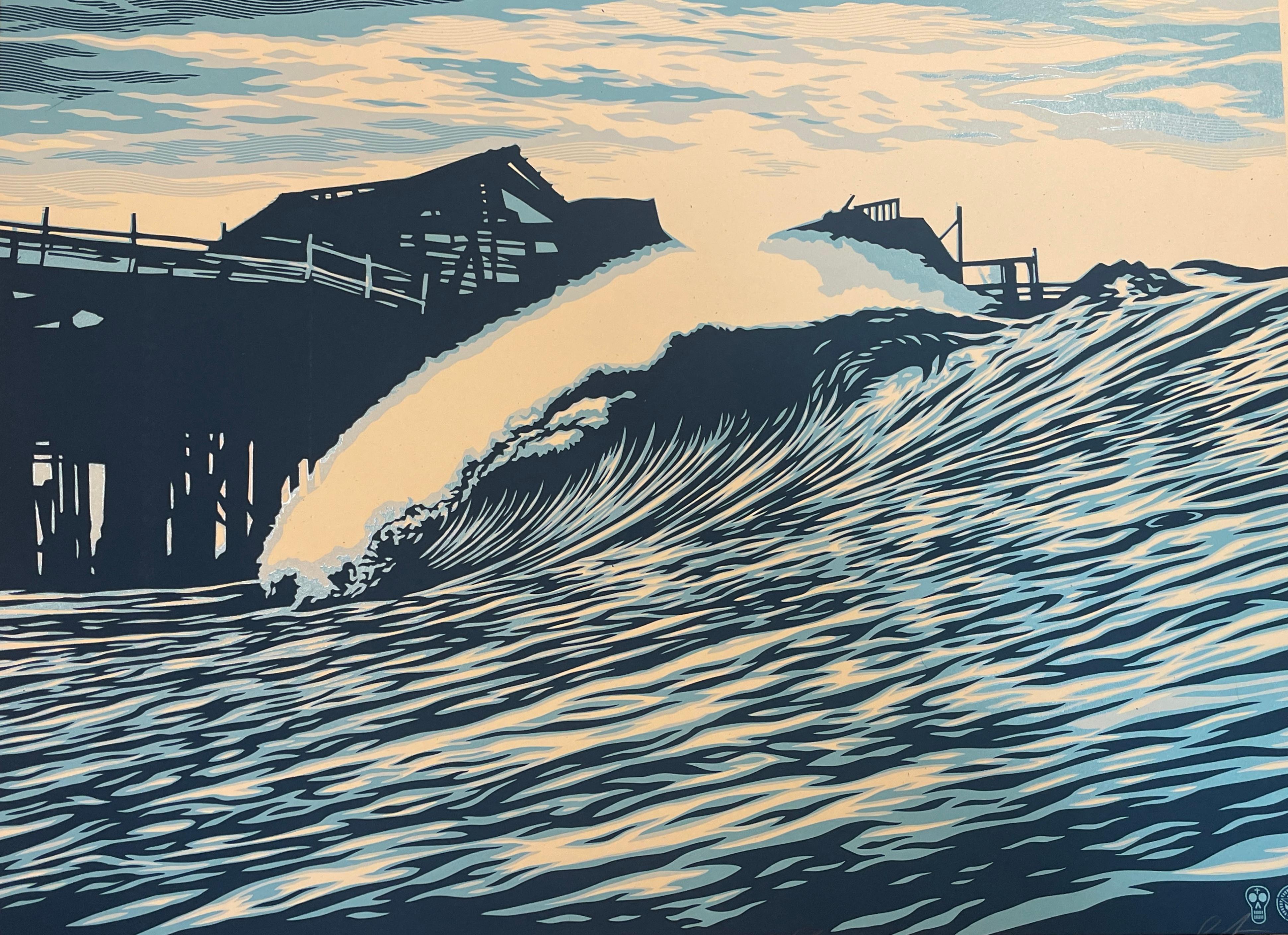 Shepard Fairey & C.R. Stecyk III Pop Wave Blue Variant Contemporary Street Art For Sale 4