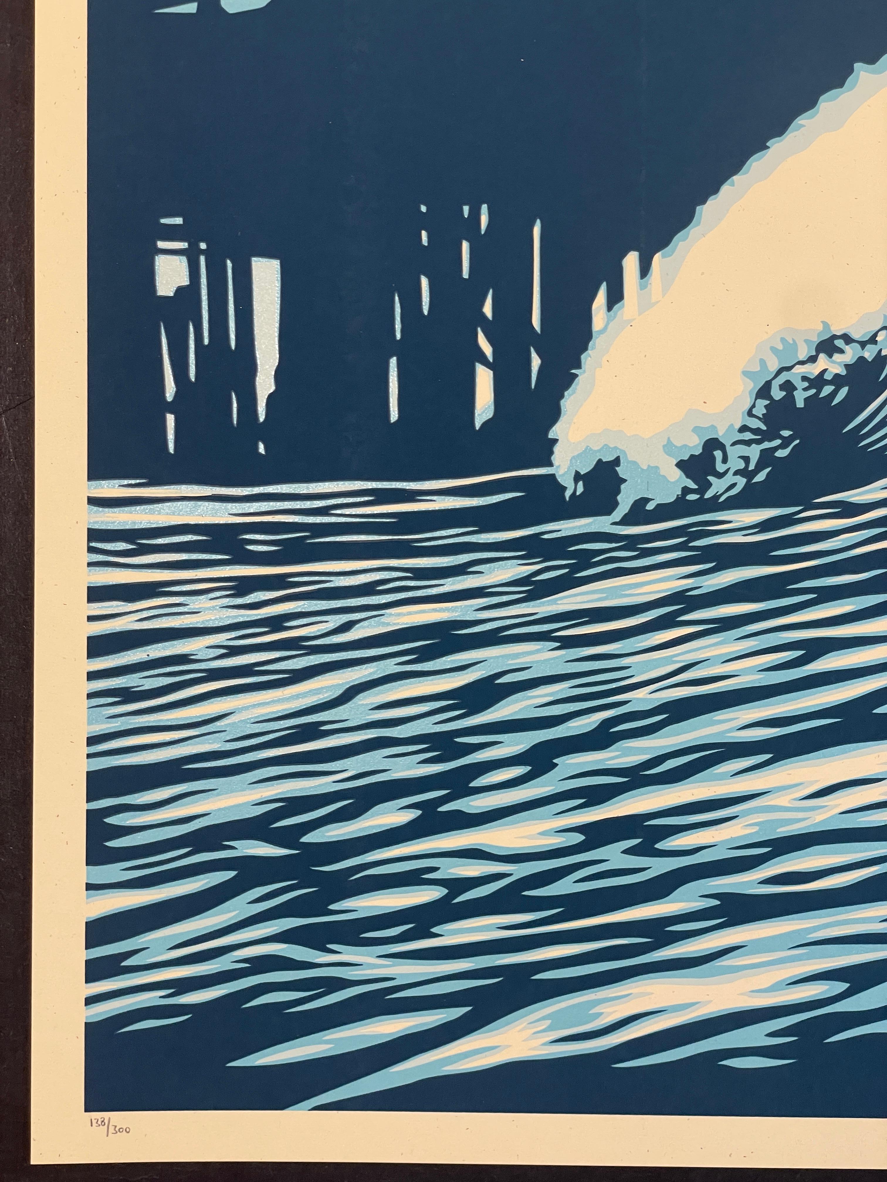 Shepard Fairey & C.R. Stecyk III Pop Wave Blue Variant Contemporary Street Art For Sale 7