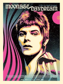 Shepard Fairey & David Bowie Screenprint "Moonage Daydream" Contemporary Street 