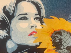 Shepard Fairey Earth Emissary Jane Fonda Sérigraphie Art de rue contemporain