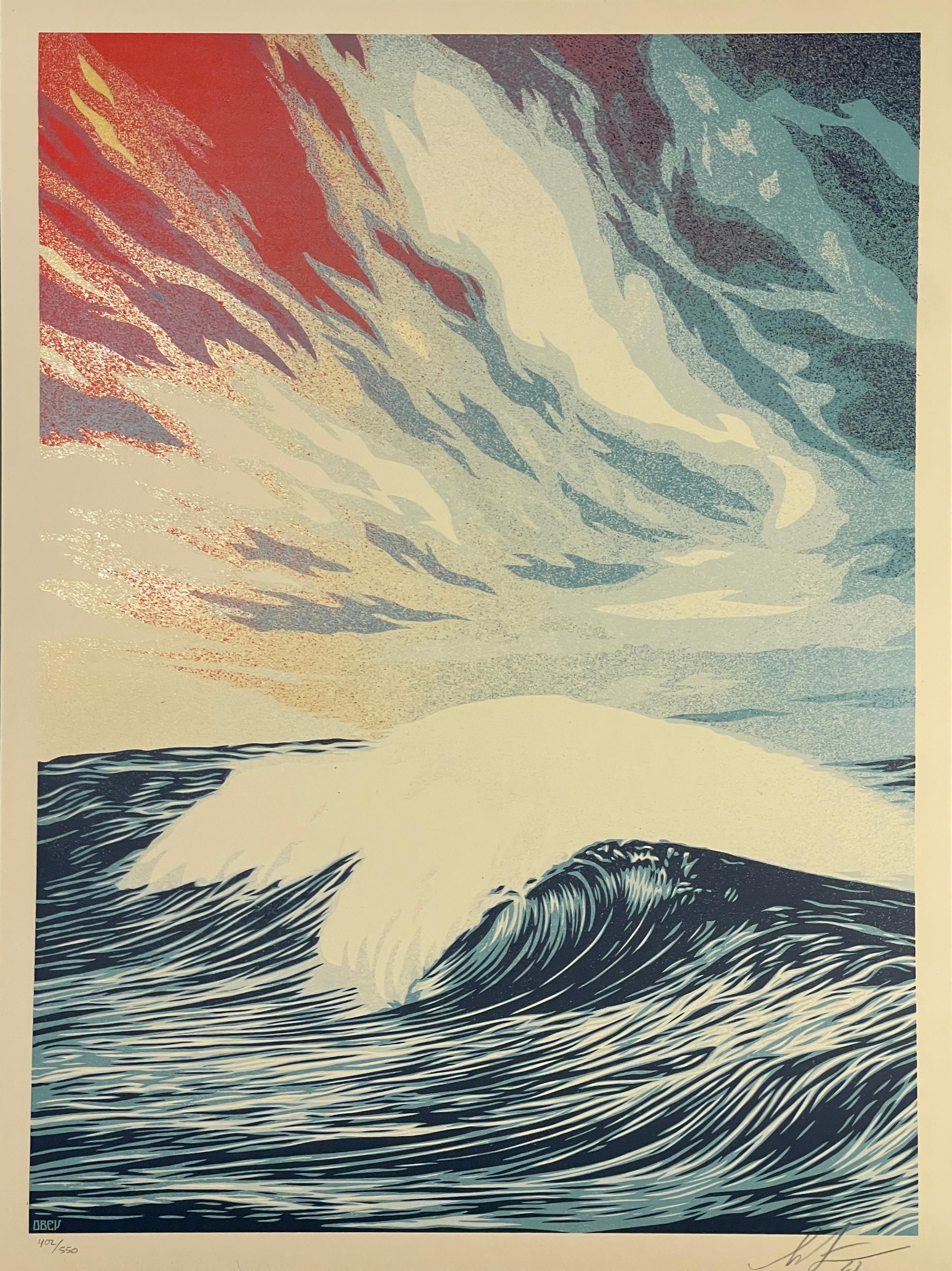 "Ein Fest der Natur und eine mahnende Erzählung zugleich. Wellen sind wunderschön und stellen einen kraftvollen, hypnotischen, rhythmischen Zyklus dar, aber wenn sie durch einen Sturm angeregt werden, können sie auch unglaublich zerstörerisch sein.