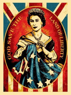 Shepard Fairey - God Save the Queen (Queen Elizabeth II), Signed/N Screenprint