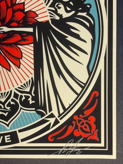 Shepard Fairey "Grieve" Fine Art Screenprint Street Contemporary Obey Giant