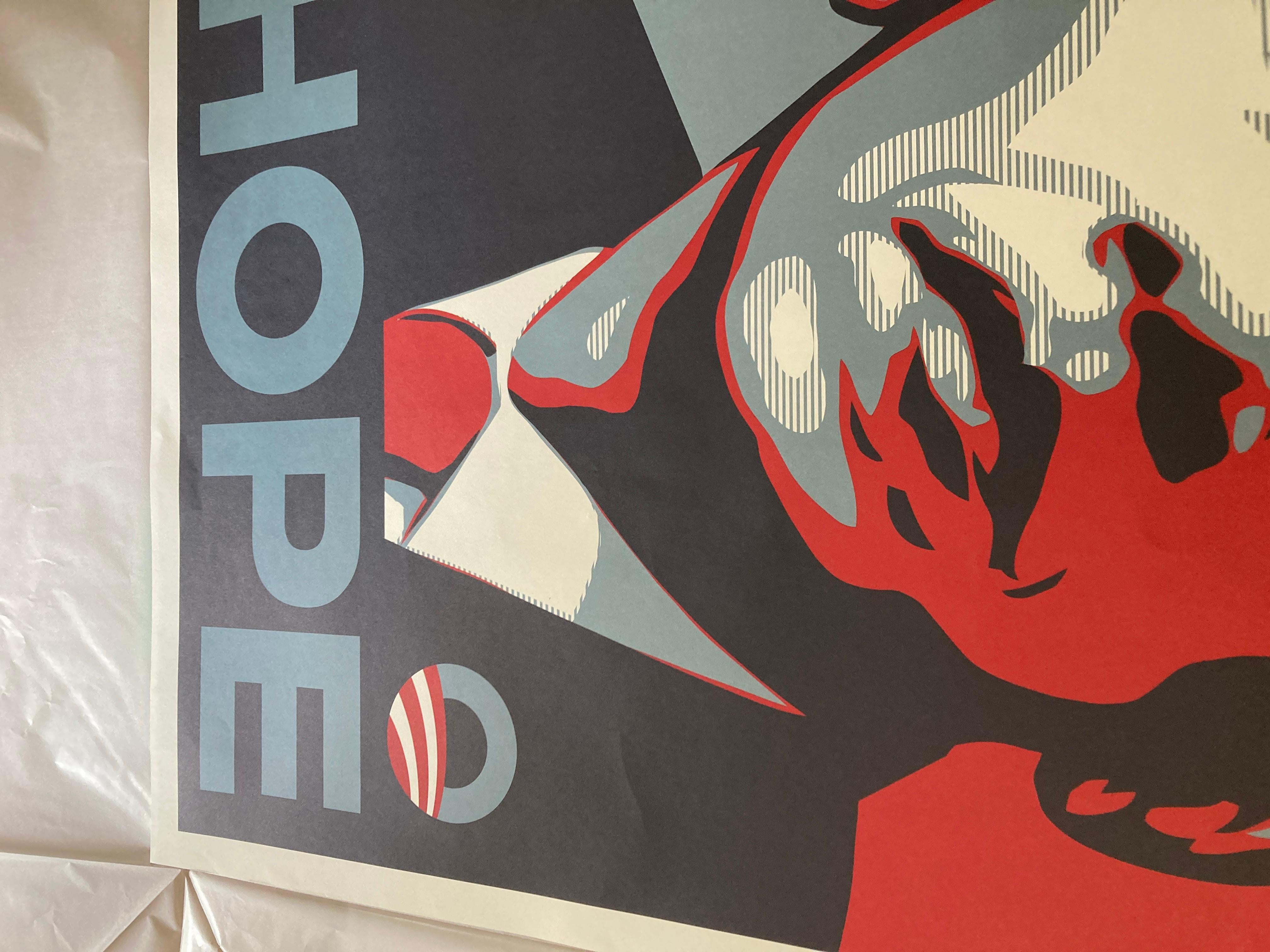 Shepard Fairey 'Hope' Original Barack Obama Campaign Poster, 2008 2