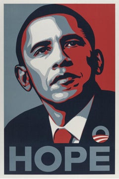 Shepard Fairey 'Hope' Original Barack Obama Campaign Poster, 2008
