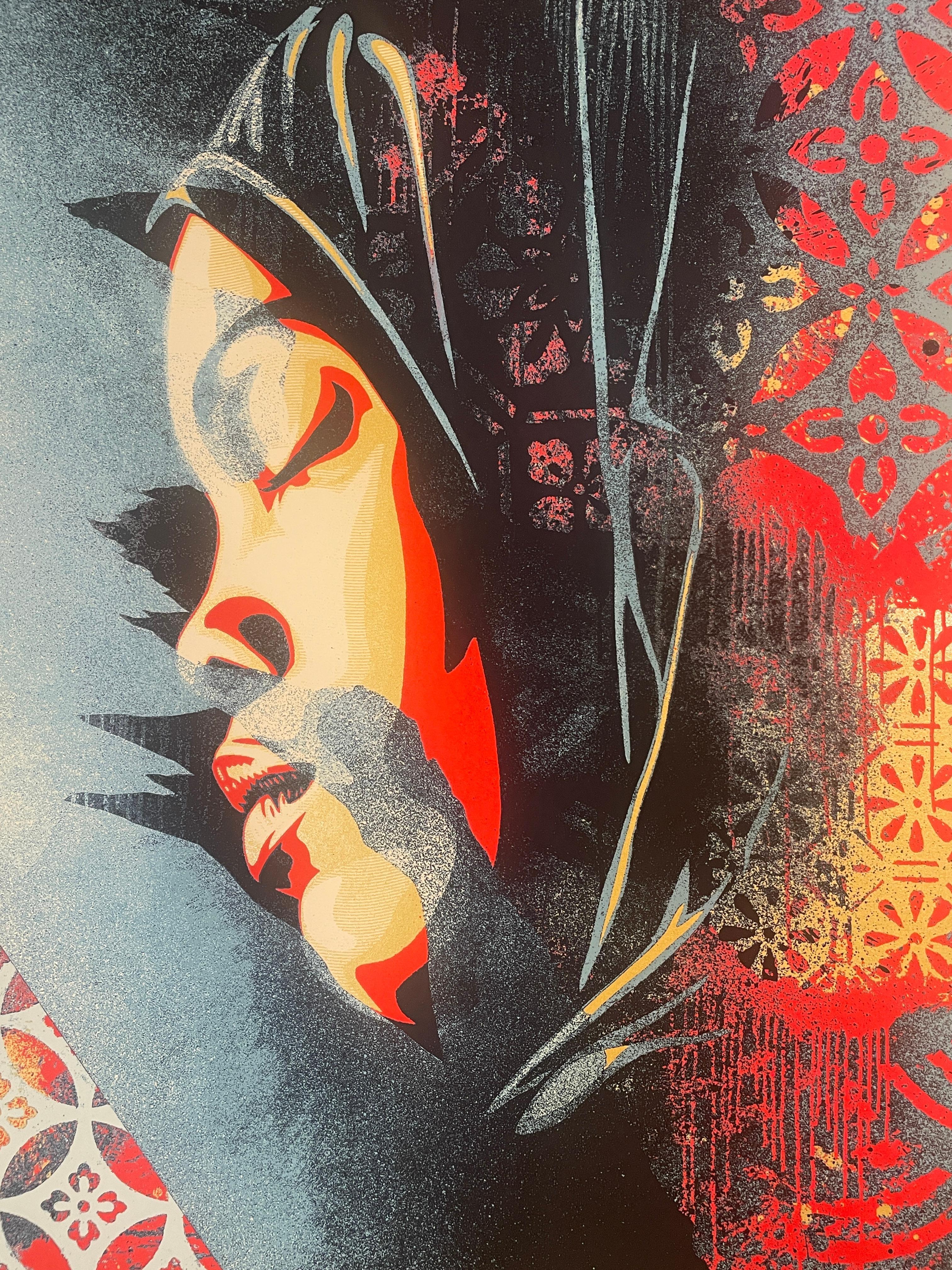 Shepard Fairey Israel Palestine Meditation Women Screenprint Contemporary Street For Sale 1