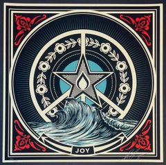 Shepard Fairey "JOY" Fine Art Screenprint Street Contemporary Obey Giant Street