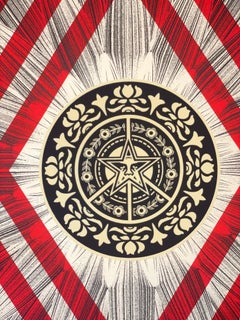 Shepard Fairey KAI & SUNNY Collaboration Flower Diamond Screen Print Street Art