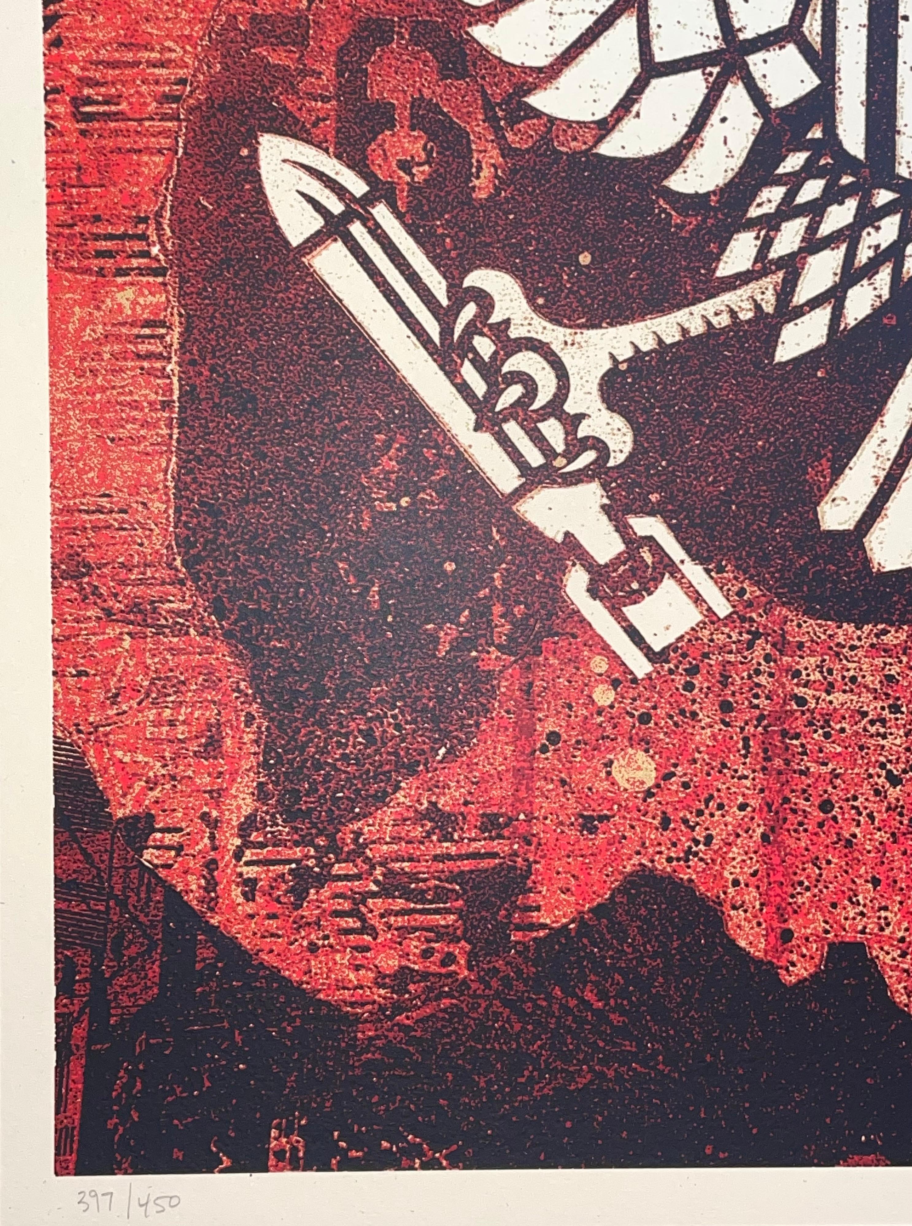 Shepard Fairey Keep It Underground Raumteiler-Druck 2015 Zeitgenössische Street Art  im Angebot 5
