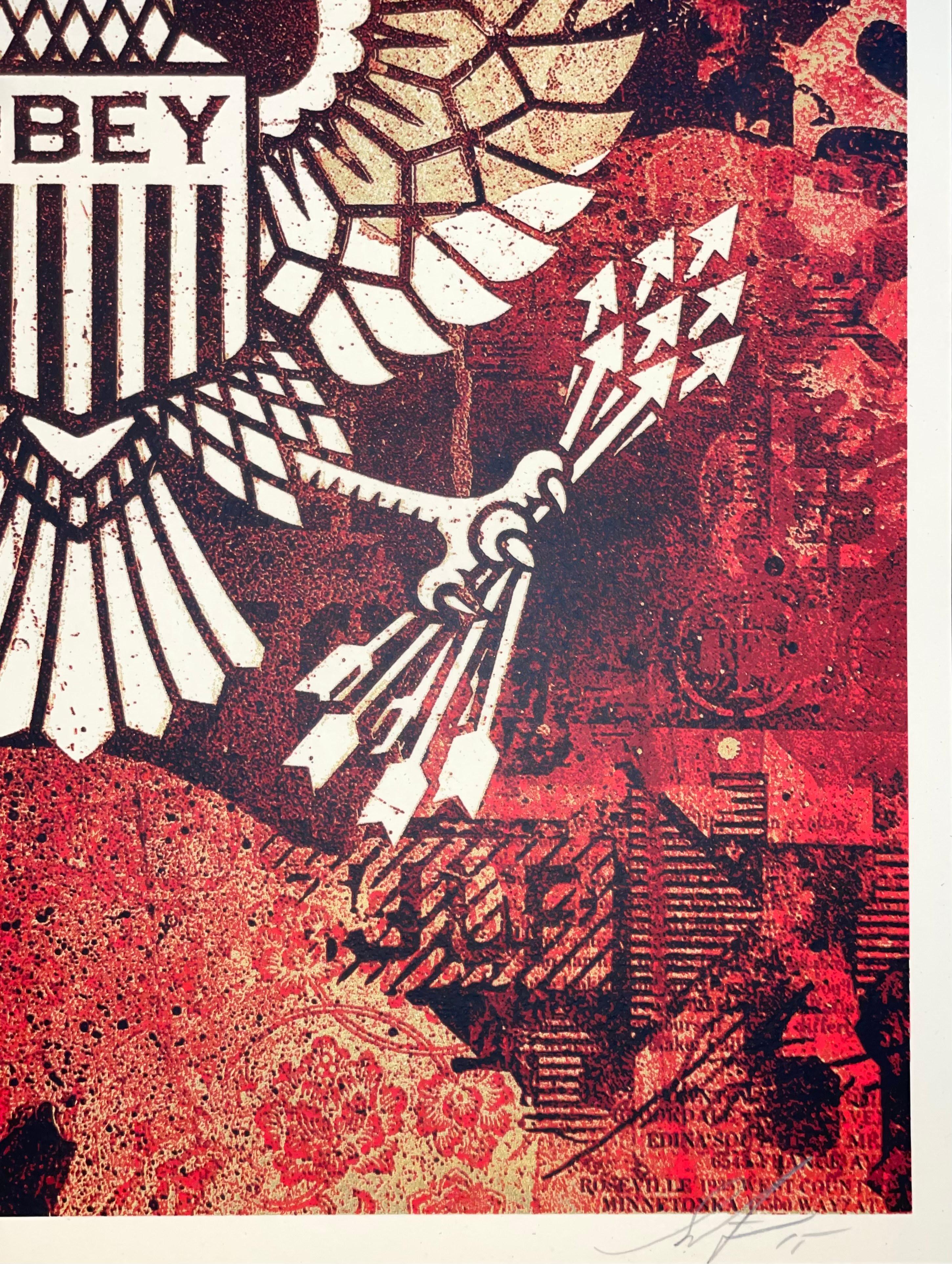 Shepard Fairey Keep It Underground Raumteiler-Druck 2015 Zeitgenössische Street Art  im Angebot 6