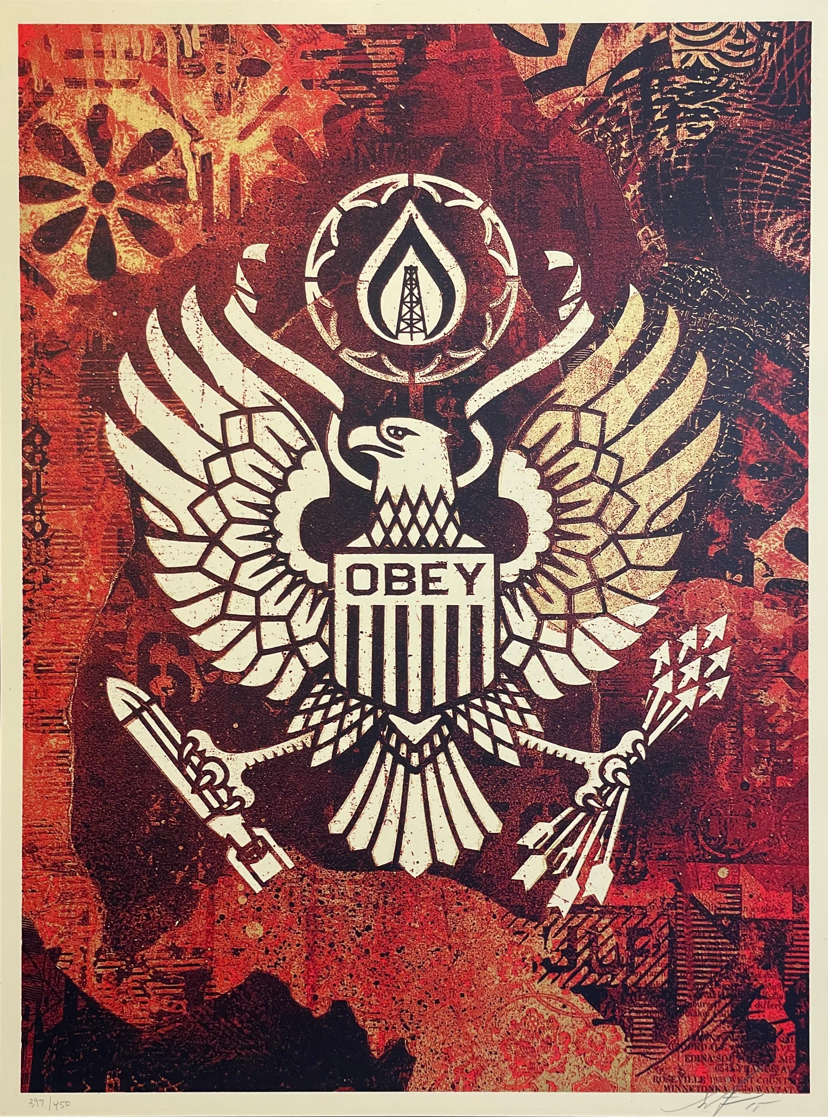 Shepard Fairey Keep It Underground Raumteiler-Druck 2015 Zeitgenössische Street Art  im Angebot 7