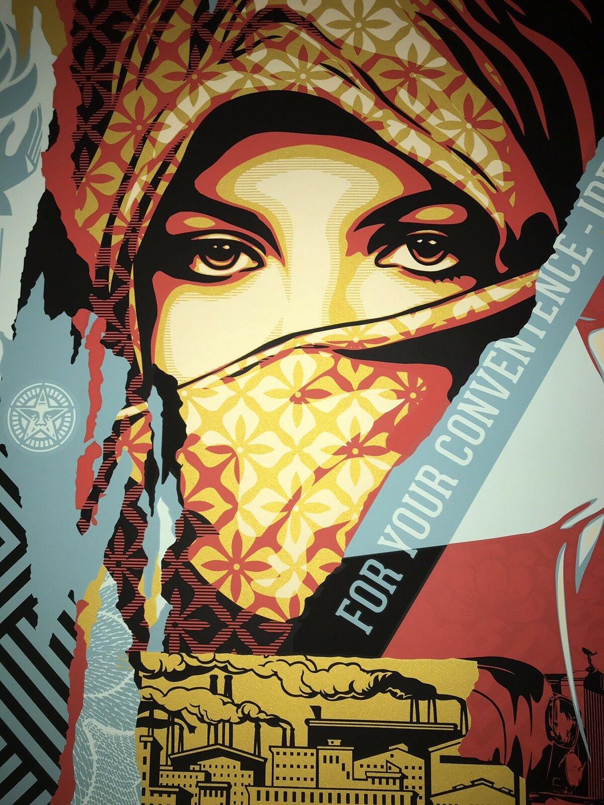 Impresión artística de gran formato de Shepard Fairey 