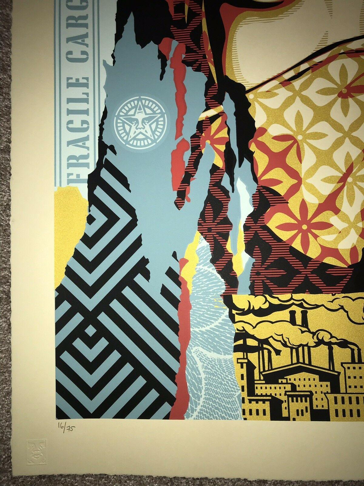 Impresión artística de gran formato de Shepard Fairey 