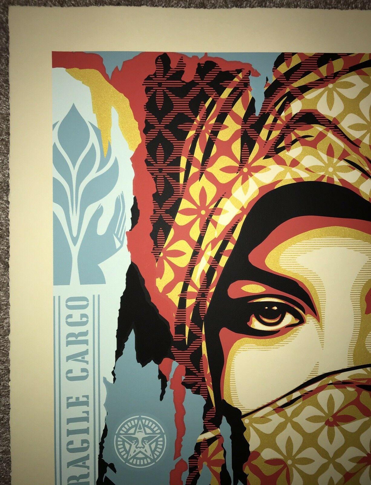 Impresión artística de gran formato de Shepard Fairey 