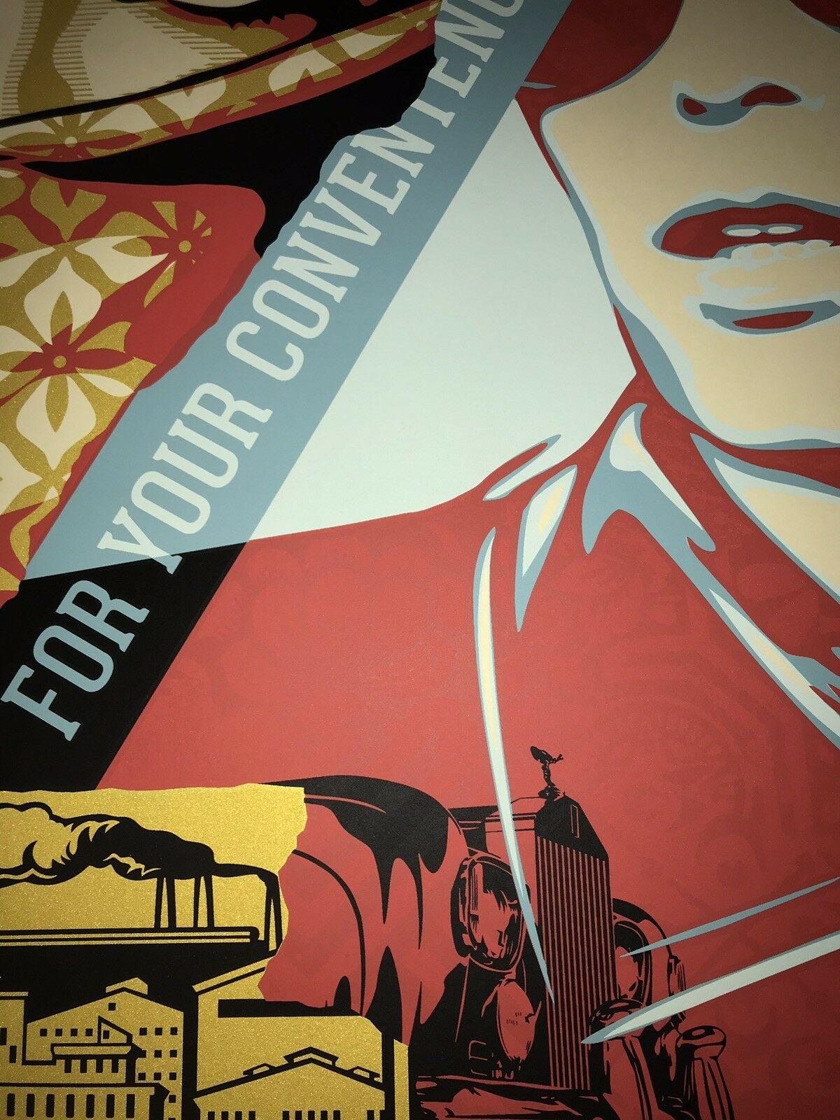 Impresión artística de gran formato de Shepard Fairey 