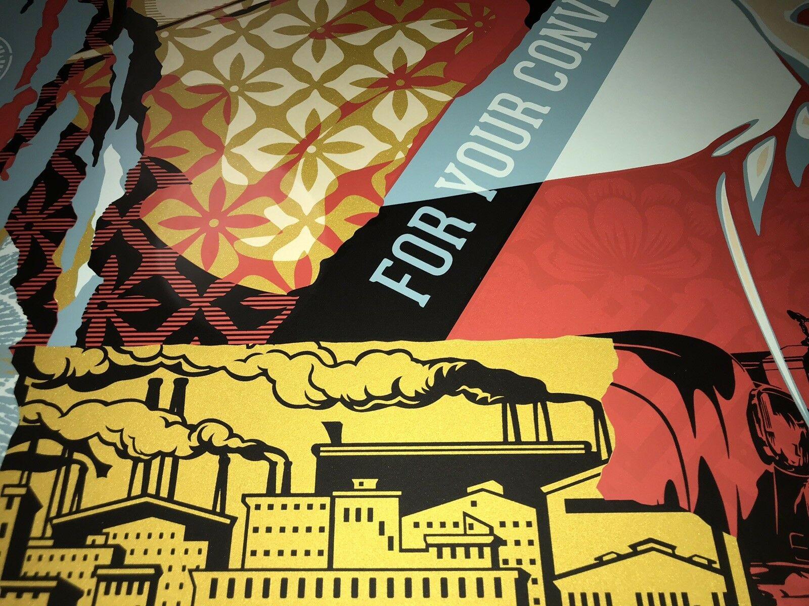 Impresión artística de gran formato de Shepard Fairey 