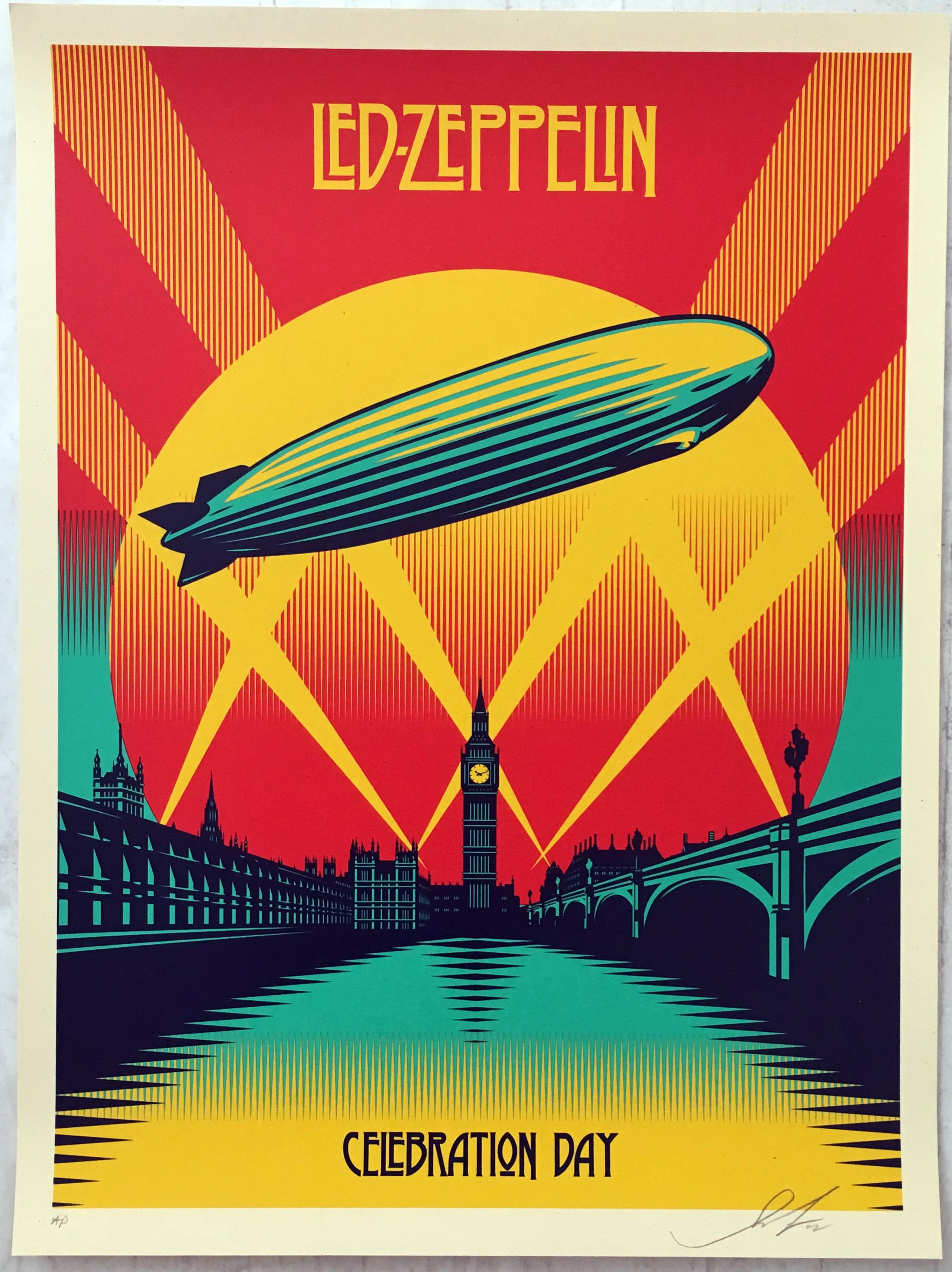 Siebdruck von Shepard Fairey Led Zeppelin 1