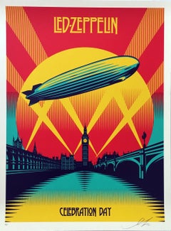 Shepard Fairey Led Zeppelin screen-print
