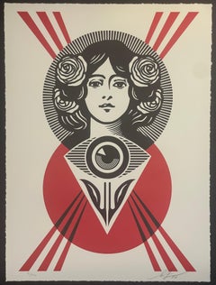 Shepard Fairey Third Eye Open Letterpress Screenprint Contemporary Street Art