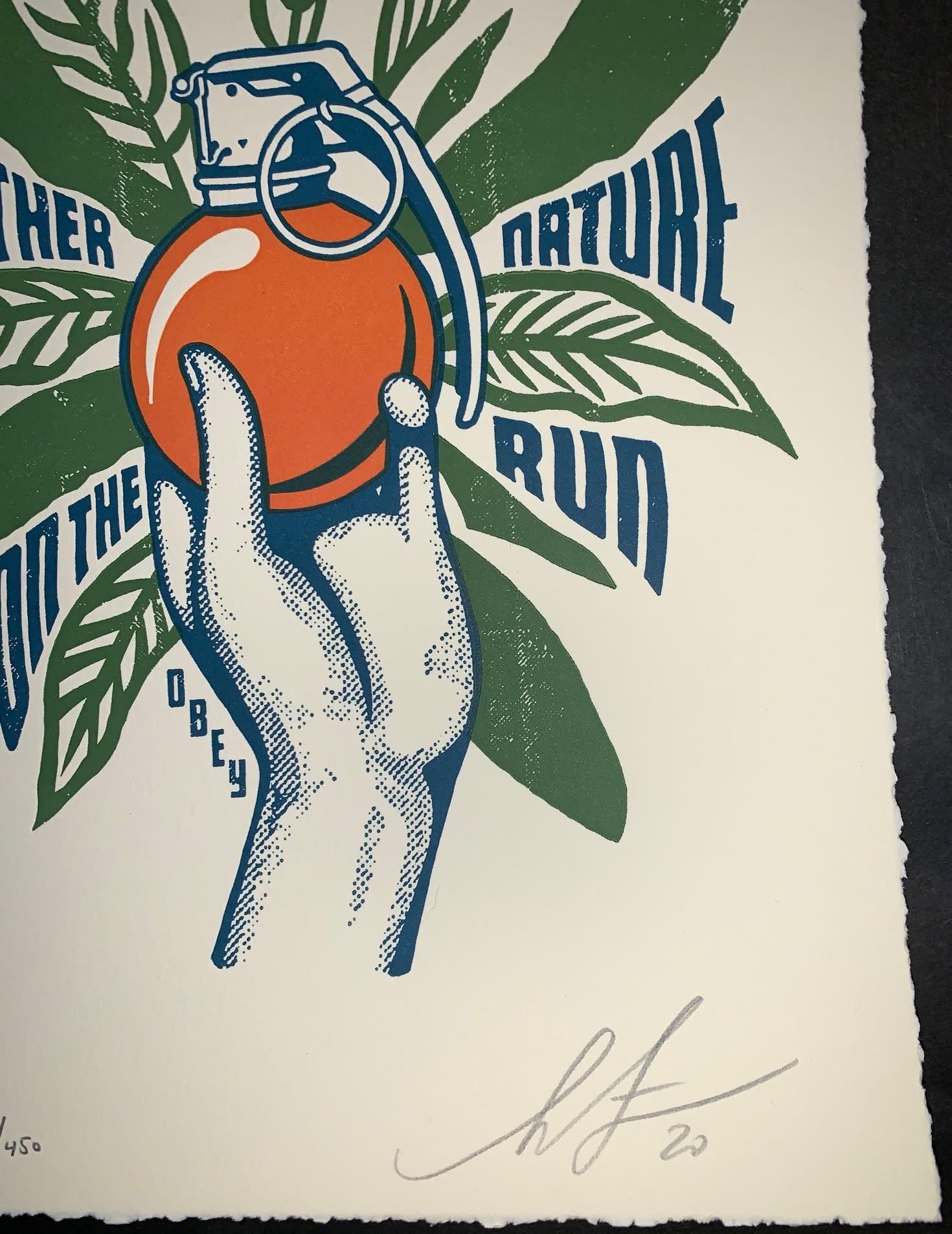 Shepard Fairey Mother Nature on the Run Neil Young Tour Stampa tipografica in vendita 3