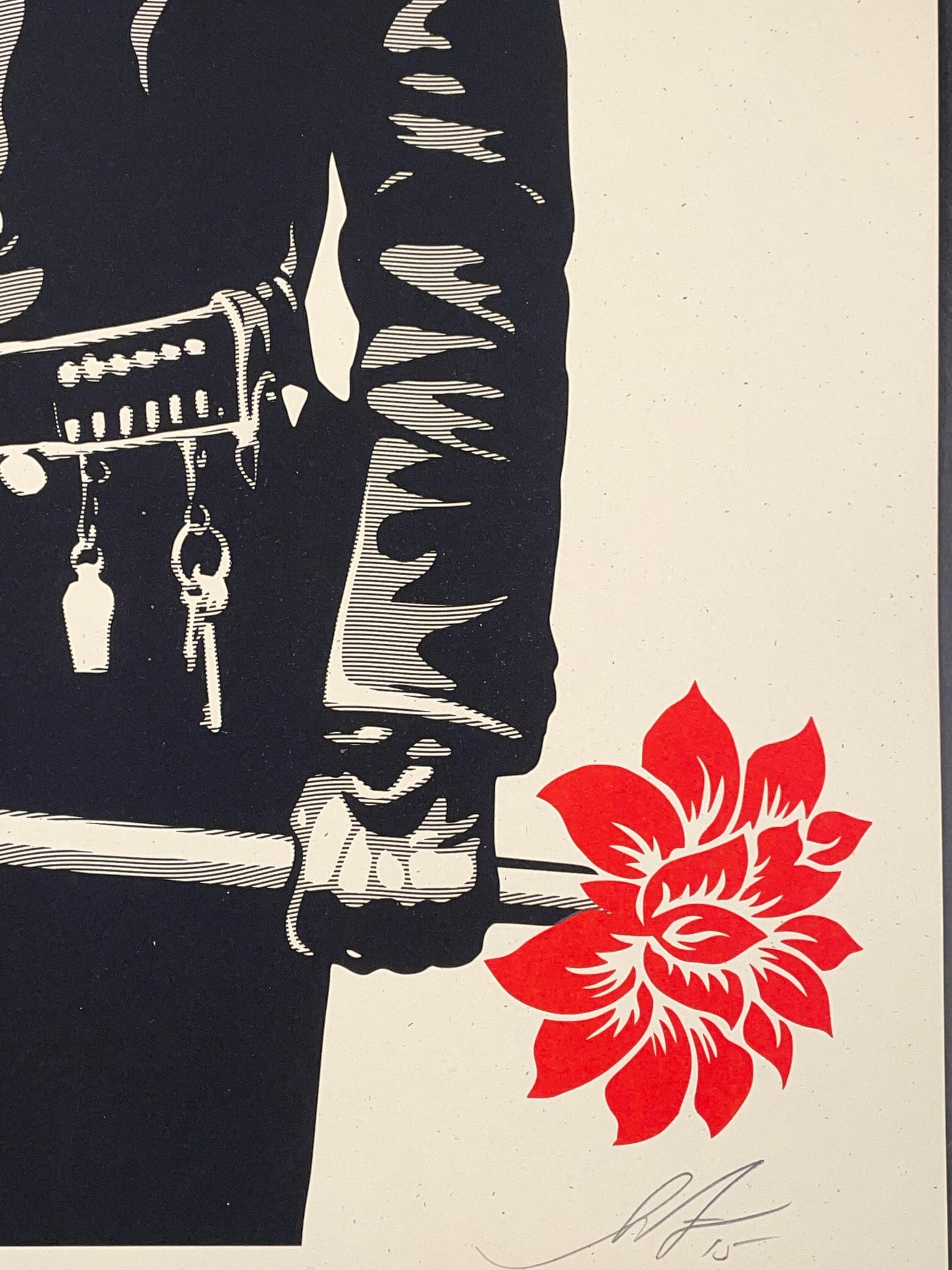 Shepard Fairey My Florist Is A DICK Print Obey Giant Police Urban Street Art  For Sale 2