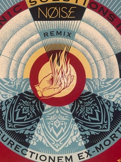 Shepard Fairey NØISE/SSI Resurrectionem Ex-Mortuis Remix Gold Screenprint Street