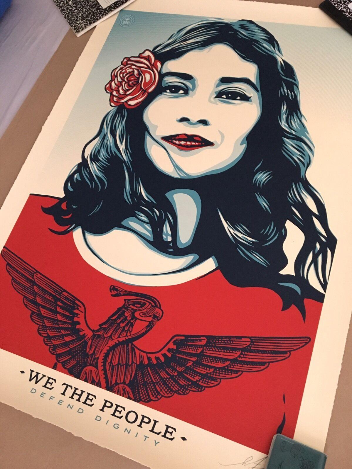 Shepard Fairey Obey Defend Dignity, grand format, Histoire américaine en vente 1