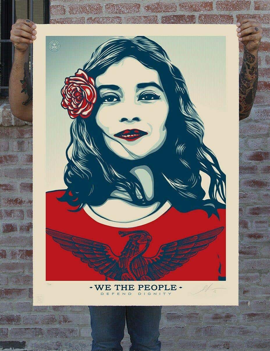 Shoplifters Welcome par Shepard Fairey (Obey), 2012 Shoplifters Welcome par Shepard Fairey (Obey), 2012