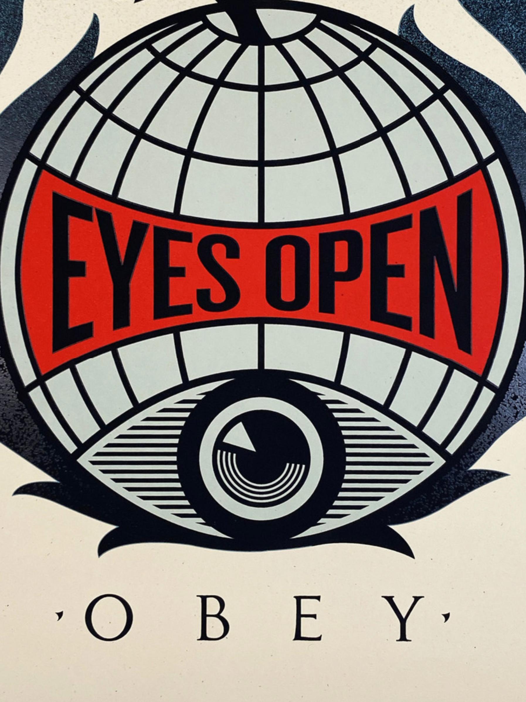Shepard Fairey - Obey Giant - Eyes Open - Urban Graffiti Street Art  en vente 3
