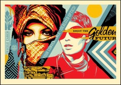 Shepard Fairey - Obey Giant - Golden Future - Urban Graffiti Street Art Print